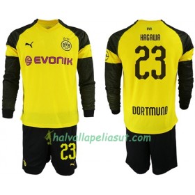 Jalkapallo Pelipaidat Borussia Dortmund Kagawa 23 Lasten Kotipaita 2018-2019 Pitkähihainen